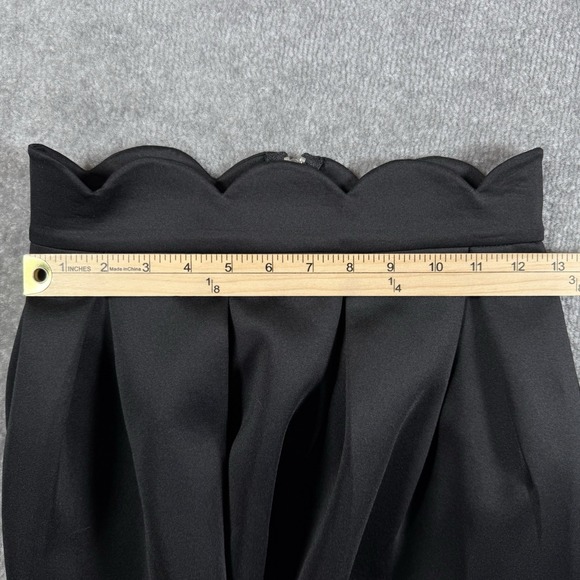 Blue Rain Skirt Women's Small Black Pleated Scalloped Waist Short Dark Academia - Picture 5 of 6